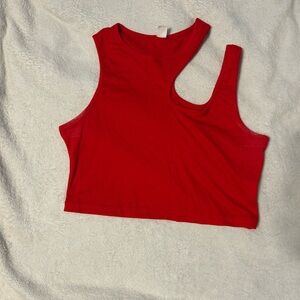 Red Sleeveless Women's Top